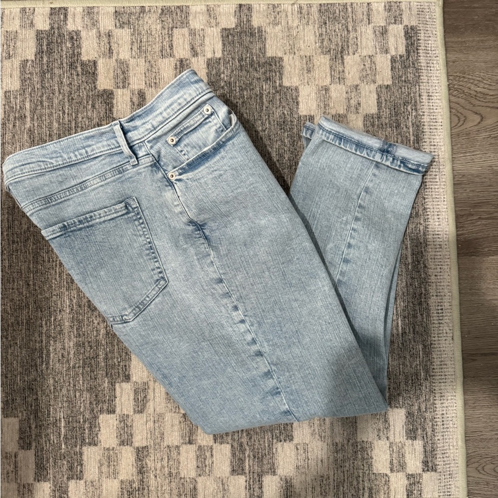 Banana Republic Girlfriend Mid-Rise Blue Jeans